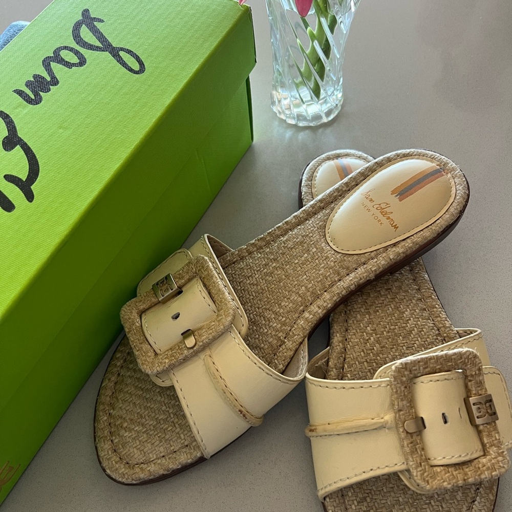 Sam Edelman Tan Buckle Sandals - Picture 2 of 7